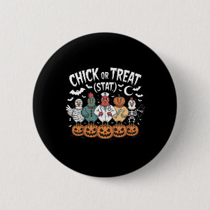 Kiche oder Leckerei Nurve Funny Halloween für Hühn Button