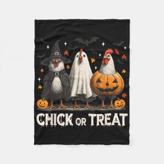 Kiche oder Leckerei Spooky Chicken Halloween Spook Fleecedecke (Vorderseite)