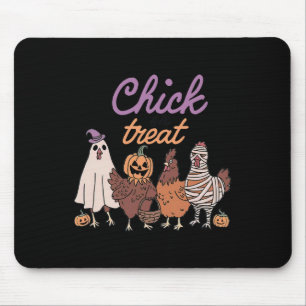 Kiche oder Leckerei Witziges Halloween für Hühner Mousepad