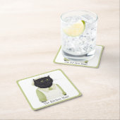 KICHEN MAID CAT Square Paper Untersetzer + Text (Vor Ort)