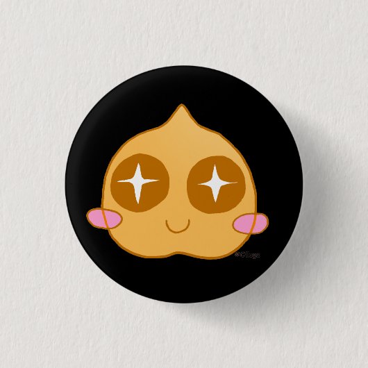 Kichererbse kawaii button (Vorderseite)