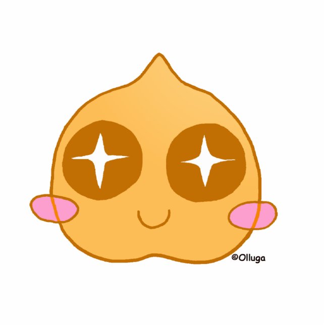 Kichererbse kawaii freistehende fotoskulptur  (Vorne)