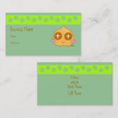 Kichererbse kawaii visitenkarte (Vorne/Hinten)