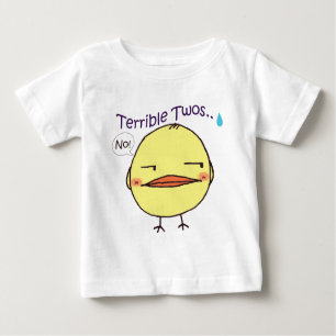 Kichererbse ~ schreckliche Twos. Säuglings-T - Baby T-shirt