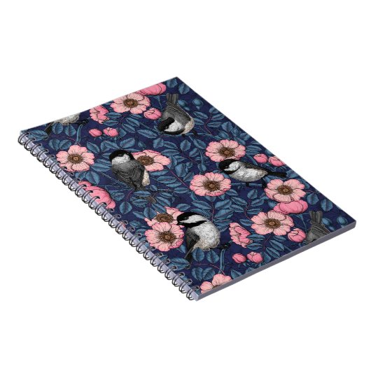 Kichererbsen in der Rose in Rosa und Blau Notizblock (Rechte Seite)