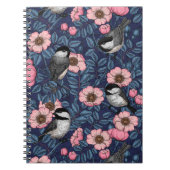 Kichererbsen in der Rose in Rosa und Blau Notizblock (Vorderseite)