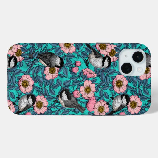 Kichererbsen in freier Rose, rosa und blau Case-Mate iPhone Hülle (Rückseite (Horizontal))