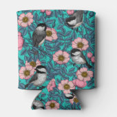 Kichererbsen in freier Rose, rosa und blau Dosenkühler (Rückseite)