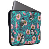 Kichererbsen in freier Rose, rosa und blau Laptopschutzhülle (Vorne Rechts)