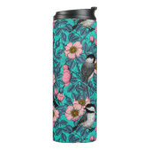 Kichererbsen in freier Rose, rosa und blau Thermosbecher (Nach links gedreht)