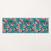 Kichererbsen in freier Rose, rosa und blau Yogamatte (Vorderseite (Horizontal))