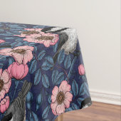 Kichererbsen in wilder Rose in Rosa und Blau Tischdecke (Beispiel)