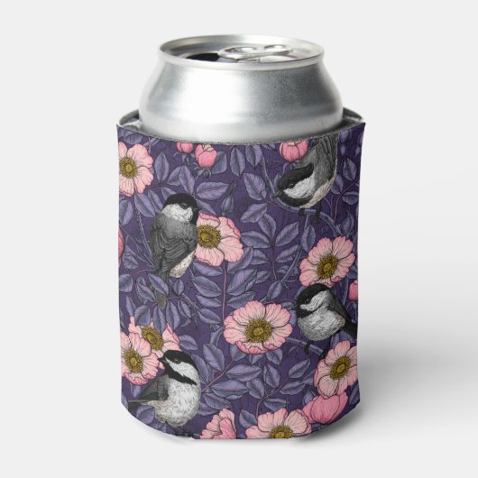 Kichererbsen in wilder Rose in Rosa und Violett Dosenkühler (Kanne Vorderseite)