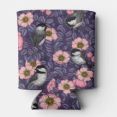 Kichererbsen in wilder Rose in Rosa und Violett Dosenkühler (Rückseite)