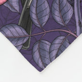 Kichererbsen in wilder Rose in Rosa und Violett Fleecedecke (Ecke)