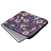Kichererbsen in wilder Rose in Rosa und Violett Laptopschutzhülle (Vorne Knopf)
