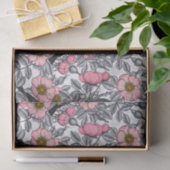 Kichererbsen in wilder Rose, rosa und grau Seidenpapier (Geschenk)