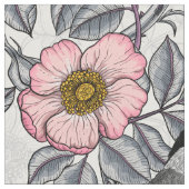 Kichererbsen in wilder Rose, rosa und grau Stoff (Nahaufnahme)