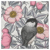 Kichererbsen in wilder Rose, rosa und grau Stoff (Muster)