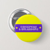 Kichererbsen und Hulahoops Button (Vorne & Hinten)