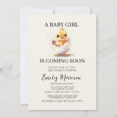 Kicherhahn aus der Eierdusche Einladung (Vorderseite)