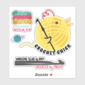 Kicherhahn-Haken personalisiert Aufkleber (Blatt)