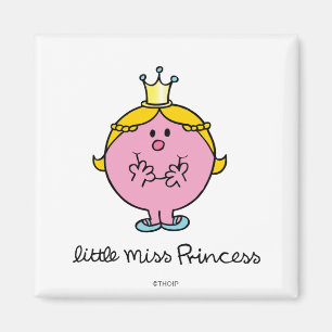 Kicherndes kleines Fräulein Prinzessin Magnet