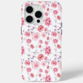 Kicherrosa Blume elegant Stilvoll Case-Mate iPhone Hülle (Rückseite)