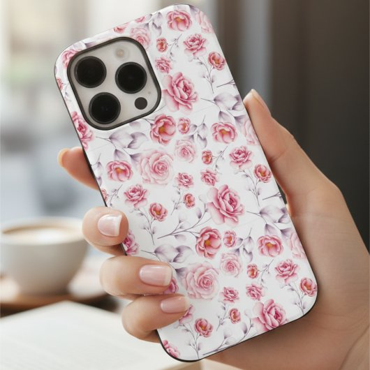 Kicherrosa Blume elegant Stilvoll Case-Mate iPhone Hülle