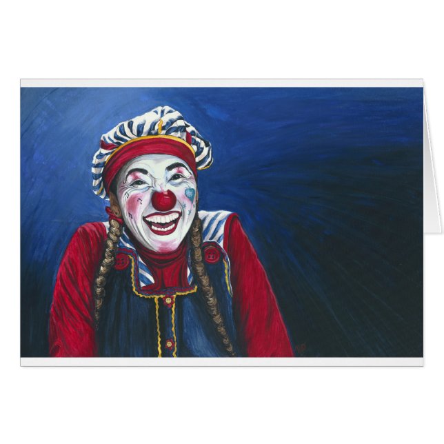 Kichert die Clown-Malerei (Vorderseite (Horizontal))