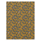 Kichervögel auf den Zweigen der Heidelbeere Tischdecke (Vorderseite)