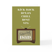 Kick Back Relax für Vater am Vatertag Retro TV