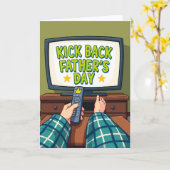 Kick Back Vatertag Tv Karte (Gelbe Blume)
