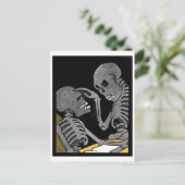 Kick-Bed Vintage Postkarte (Stehend Vorderseite)