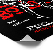 Kick Boxing Fighter Design For Mma Fans  Poster (Ecke)