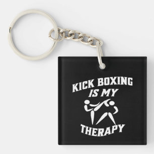 Kick Boxing ist mein therapeutisches Cooles Design Schlüsselanhänger