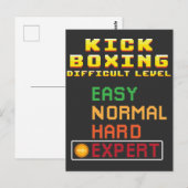 Kick Boxing Martial Arts Coach Console Experte Postkarte (Vorne/Hinten)