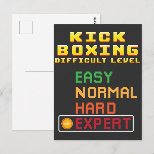 Kick Boxing Martial Arts Coach Console Experte Postkarte (Vorne/Hinten)