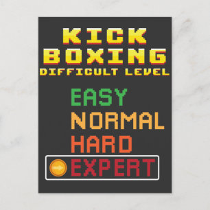 Kick Boxing Martial Arts Coach Console Experte Postkarte