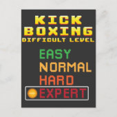 Kick Boxing Martial Arts Coach Console Experte Postkarte (Vorderseite)