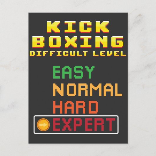 Kick Boxing Martial Arts Coach Console Experte Postkarte (Vorderseite)