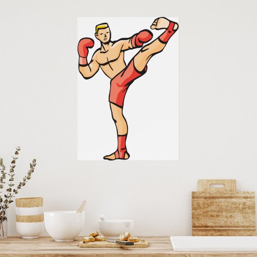 Kick Boxing Poster (Küche)