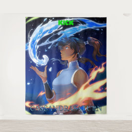 KICK CassandraSaturn Großband Wandteppich