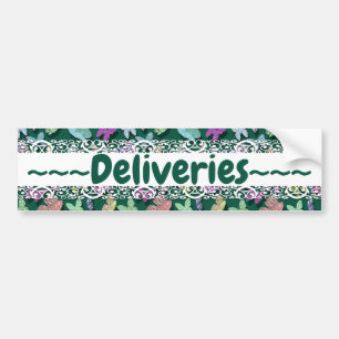 Kick Color: Hübsch Delivery Instructions Butterfly Autoaufkleber