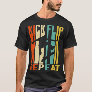 Kick Dreh Repeat Vintag Skate T-Shirt