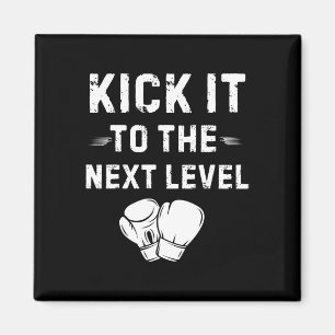 Kick es auf die nächste Stufe Kick Boxing Martial Magnet