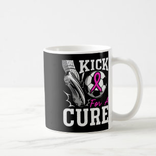 Kick For A Cure Brustkrebsbewusstsein Pinkes Band Kaffeetasse