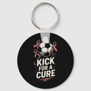 Kick For A Cure - Fußball-Support für Brustkrebs  Schlüsselanhänger