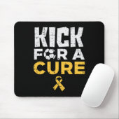 Kick for a cuure Soccer Childhood Cancer Awareness Mousepad (Mit Mouse)