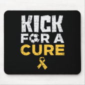Kick for a cuure Soccer Childhood Cancer Awareness Mousepad (Vorne)